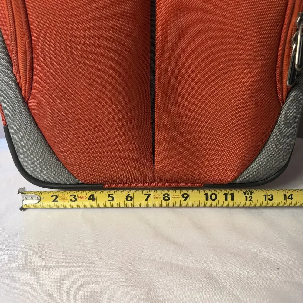 VTG Polo Sport Ralph Lauren 24” Wheeled luggage Rolling Suitcase orange